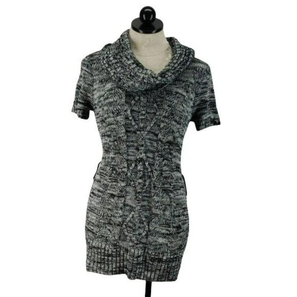 No Boundaries Mini Sweater medium Tunic‎ Dress Gray